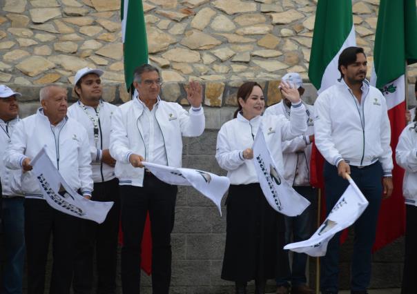 Da gobernador banderazo del Programa Héroes Paisanos en Nuevo Laredo