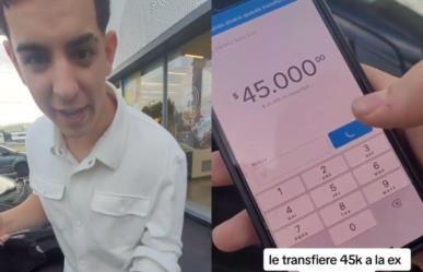 Joven ebrio le transfiere todo su dinero a su exnovia