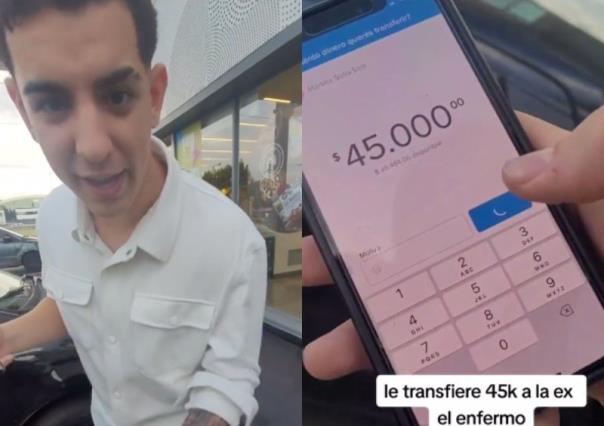 Joven ebrio le transfiere todo su dinero a su exnovia