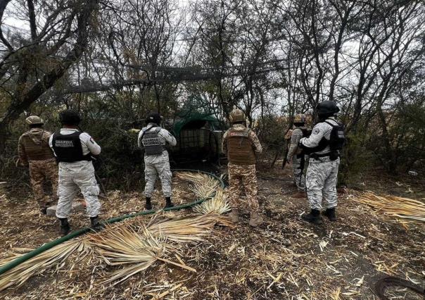 Asegura Guardia Nacional dos tomas clandestinas en Degollado, Jalisco