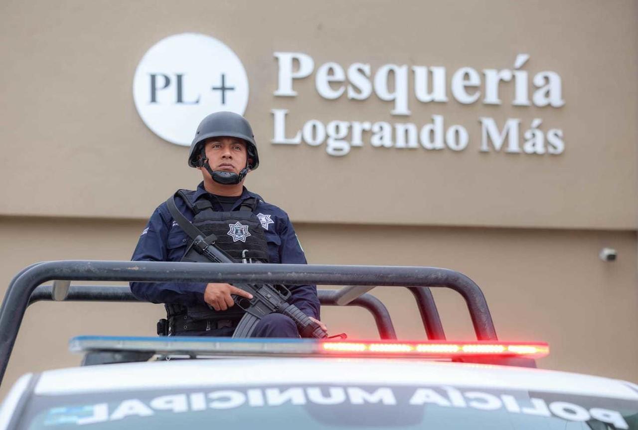 Con este Operativo Navidad Segura, la Administración Municipal busca que los habitantes de Pesquería puedan disfrutar de una época navideña segura y tranquila. Foto: Gobierno de Pesquería.