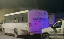 Accidente entre tren y ruta urbana en zona centro de Saltillo