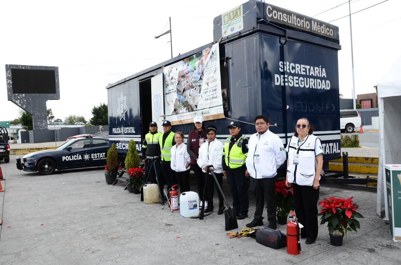 Arrancó el programa para garantizar seguridad a los migrantes que visitan el Estado de México por época navideña. Foto: Gobierno de Edomex