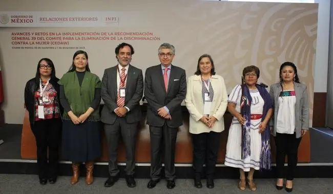 Con esta reunión, México reafirma su compromiso y sus esfuerzos para el cumplimiento de sus obligaciones internacionales en materia de derechos humanos de los pueblos indígenas. Foto: SRE