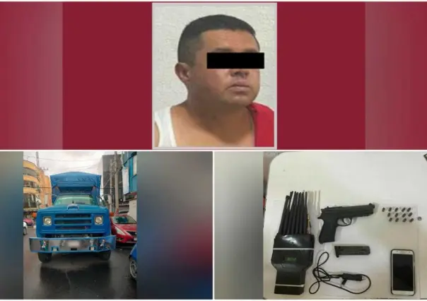 Recupera policía transporte de carga; detiene a presunto ladrón