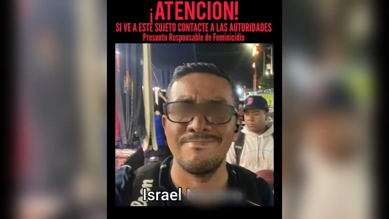 A través de redes sociales, el mismo domingo por la noche, comenzó a circular la fotografía de Israel N, esposo de la víctima, al que se señala de forma preliminar como el presunto agresor. Foto: Especial.