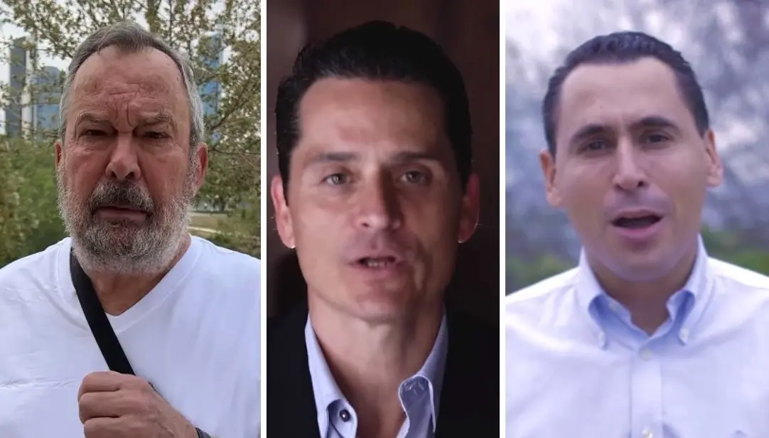 Mauricio Fernández Garza, Fernando Margain Sada y Luis Susarrey Flores, son los tres candidatos del PAN que quieren ser alcaldes de San Pedro. Fotos. Instagram