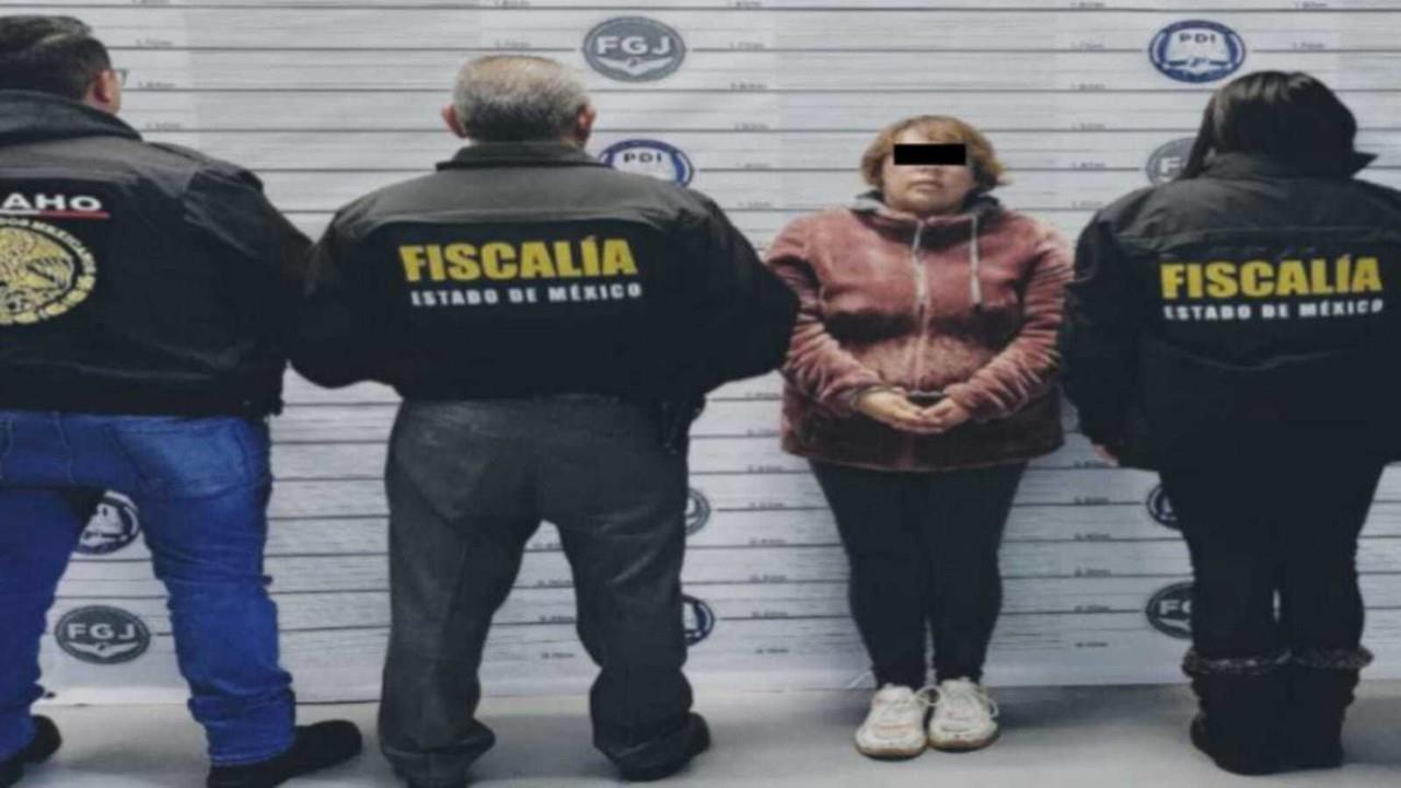 Lourdes Yuliana N es una de las personas detenidas en el operativo antihomicidios en el Estado de México. Foto: SSPC
