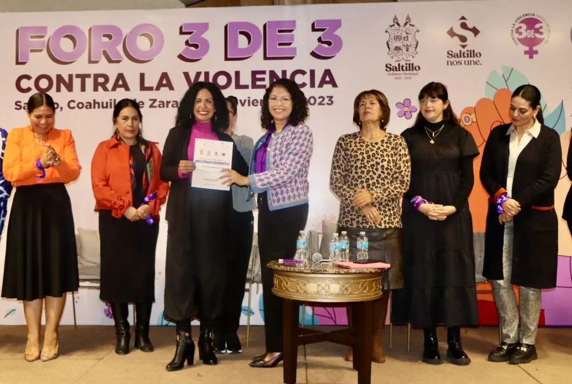Se realizó el foro 3 de 3 contra la violencia. (Fotografía: Gobierno de Saltillo)