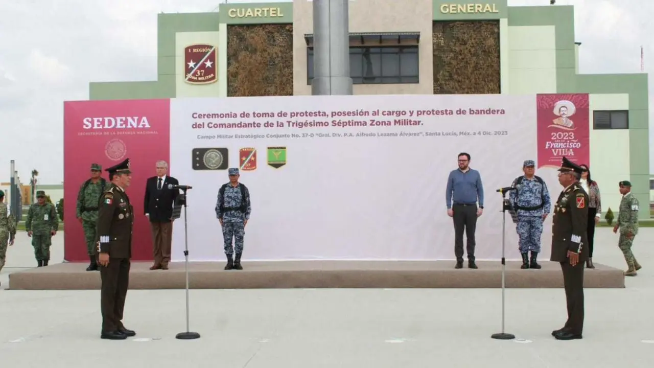 Miguel El General Ángel Rodríguez Gutiérrez es el nuevo comandante de la 37a Zona Militar en Santa Lucía. Foto: Especial