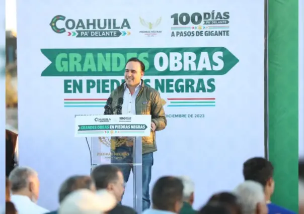 Inicia Manolo con entrega de obras en Piedras Negras