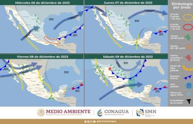 Lluvias torrenciales al sur del país por el frente frío número 13