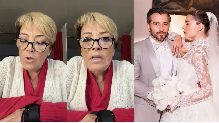 Sylvia Pasquel desmintió en su Facebook Live que no haya querido haber asistido a la boda de Michelle Salas. Foto. Captura Facebook y Especial