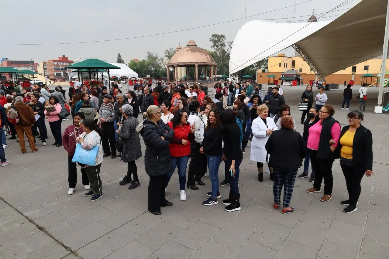 El Tlalnepantla todo quedó en el susto por el sismo, no se reportaron daños. Foto: Gobierno de Tlalnepantla.