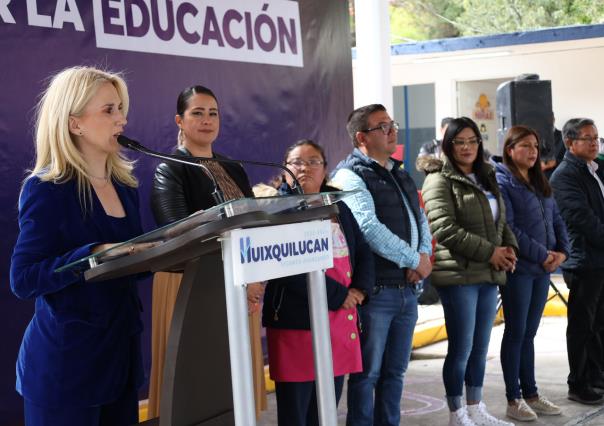 Rehabilitan Jardín de Niños Miguel Ángel Buonarroti en Huixquilucan