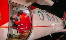 Traslado aéreo urgente de niño con quemaduras graves en Yucatán
