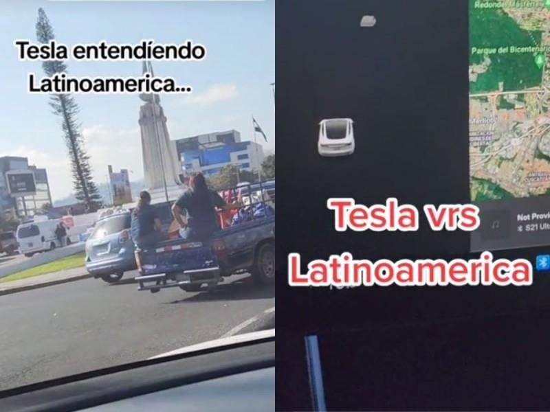 Así capta un Tesla a la gente que viaja en una Pick Up