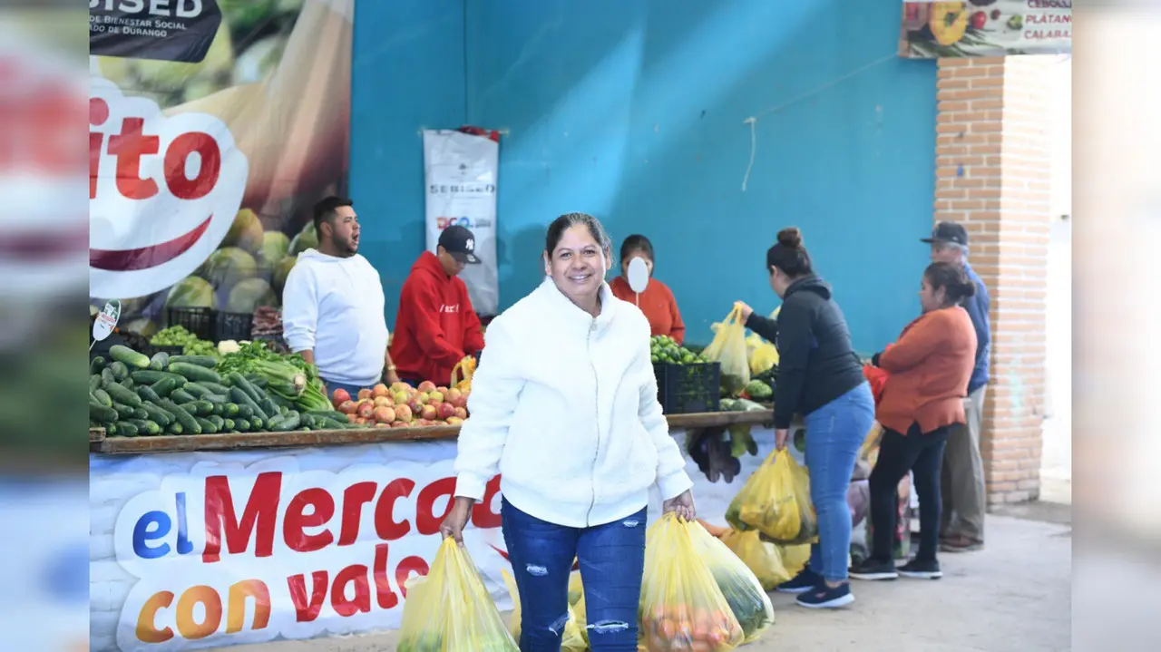 Mercadito con Valor un apoyo al gasto de las familias duranguenses