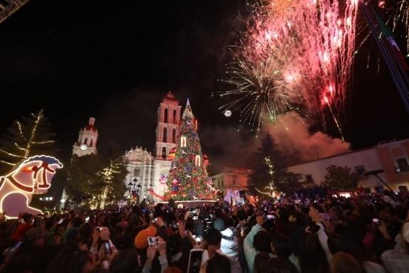 Plaza de armas de Saltillo donde está villamagia. Fotografía del Gobierno del Estado.
