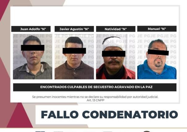 Condenan a cuatro hombres por secuestro agravado en La Paz