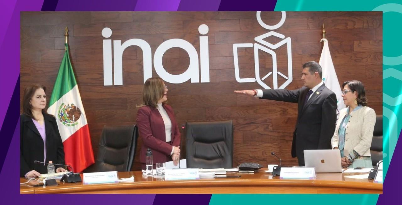 Adrián Alcalá Méndez asume la presidencia del INAI en medio de controversias. Foto. INAI