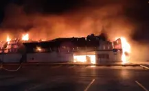 Se incendia Bodega Aurrera en San Fernando