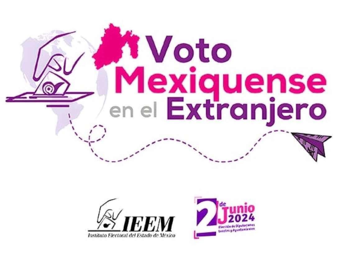 El Instituto Electoral mexiquense permitirá el voto extranjero para diputaciones locales. Imagen: IEEM.