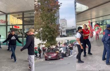 Choque entre seguidores del PRI y PAN en Parque La Mexicana