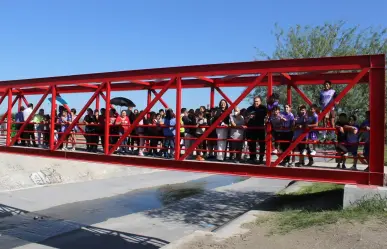 Inauguran puente peatonal y parque lineal en Apodaca para mejorar calidad de vida