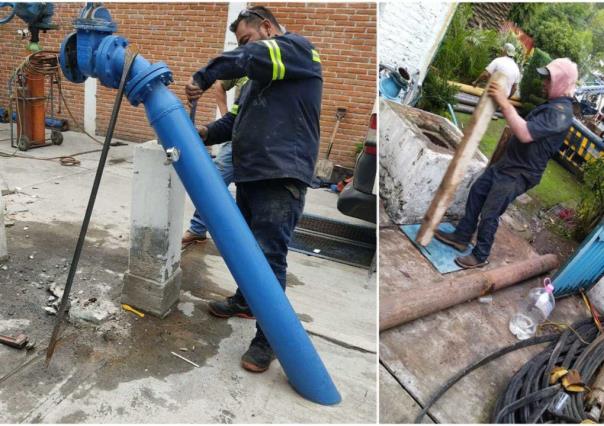 Rehabilitan pozos para mitigar crisis de agua en Naucalpan