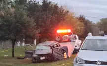 Volcadura deja un muerto y un herido en Montemorelos