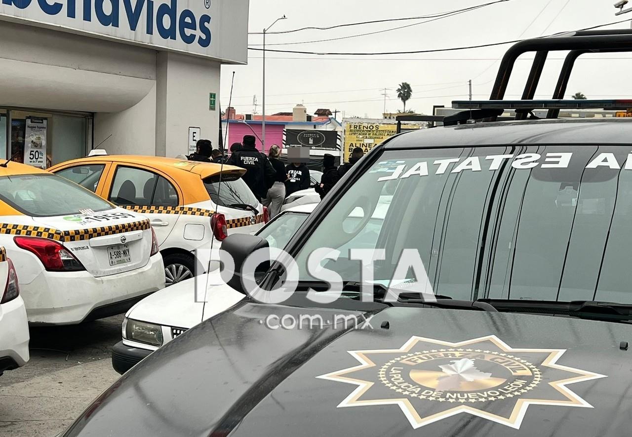 A la zona llegaron elementos de Fuerza Civil quienes iniciaron la investigación y búsqueda de los agresores. Foto: Posta MX.