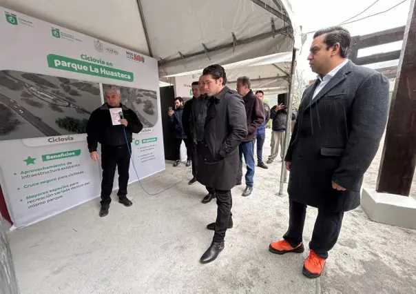 Supervisa Samuel García avance de obras en Parque La Huasteca