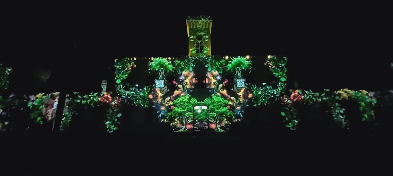Ayer por la noche se realizó la inauguración de La Peni, show interactivo de luces en el parque de La Paz.- Foto de Irving Gil