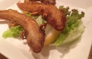 Ofrece restaurante japones ajolotes fritos como comida