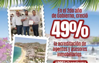 Crecimiento del 49% en acreditación de agentes y asesores inmobiliarios en BCS