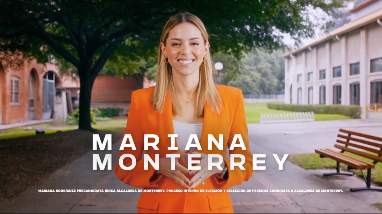 La titular de Amar a Nuevo León finaliza el video diciendo: Créanme, esto apenas comienza, Soy Mariana Monterrey. Foto: Captura de Monterrey