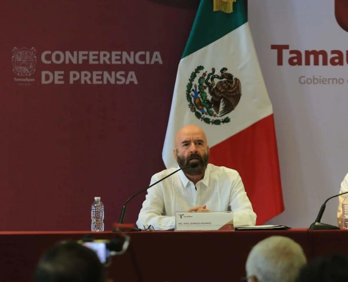 Raúl Quiroga Álvarez, secretario de Recursos Hidráulicos para el Desarrollo Social de Tamaulipas. Foto: Gobierno de Tamaulipas