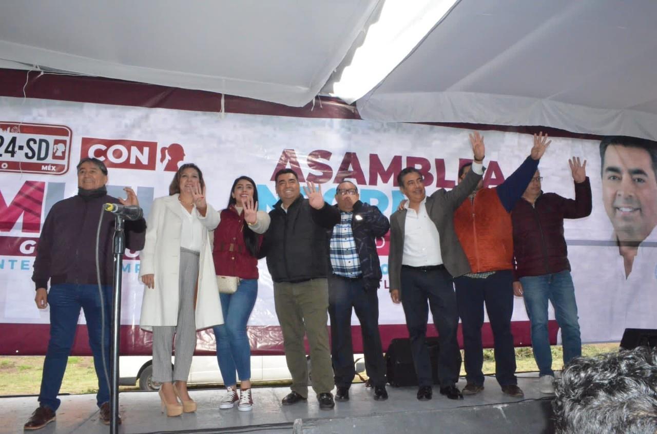 Samuel Delgado se comprometió a trabajar por mejorar las condiciones de Cuautitlán en beneficio de la población. Foto: Israel Lorenzana