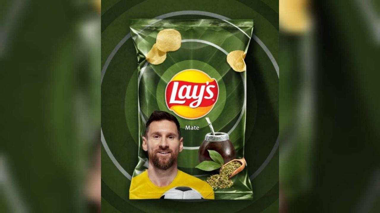 Lionel Messi es imagen de las nuevas papas sabor mate de Lays. Foto: Instagram leomessi