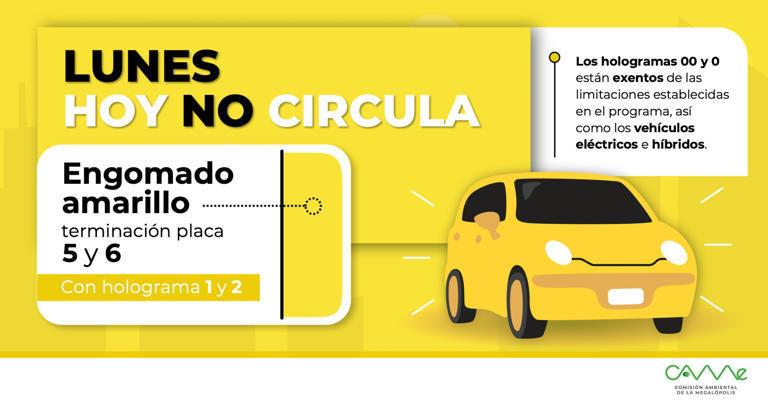 El horario del Hoy no Circula es de las 05 de la mañana a las 10 de la noche. Foto: Comisión Ambiental de la Megalópolis