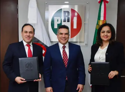 Designan a Ana Lilia Herrera y Alex Castro como dirigentes del PRI Edomex