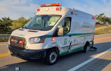 Choca ambulancia del IMSS en carretera González-Tampico