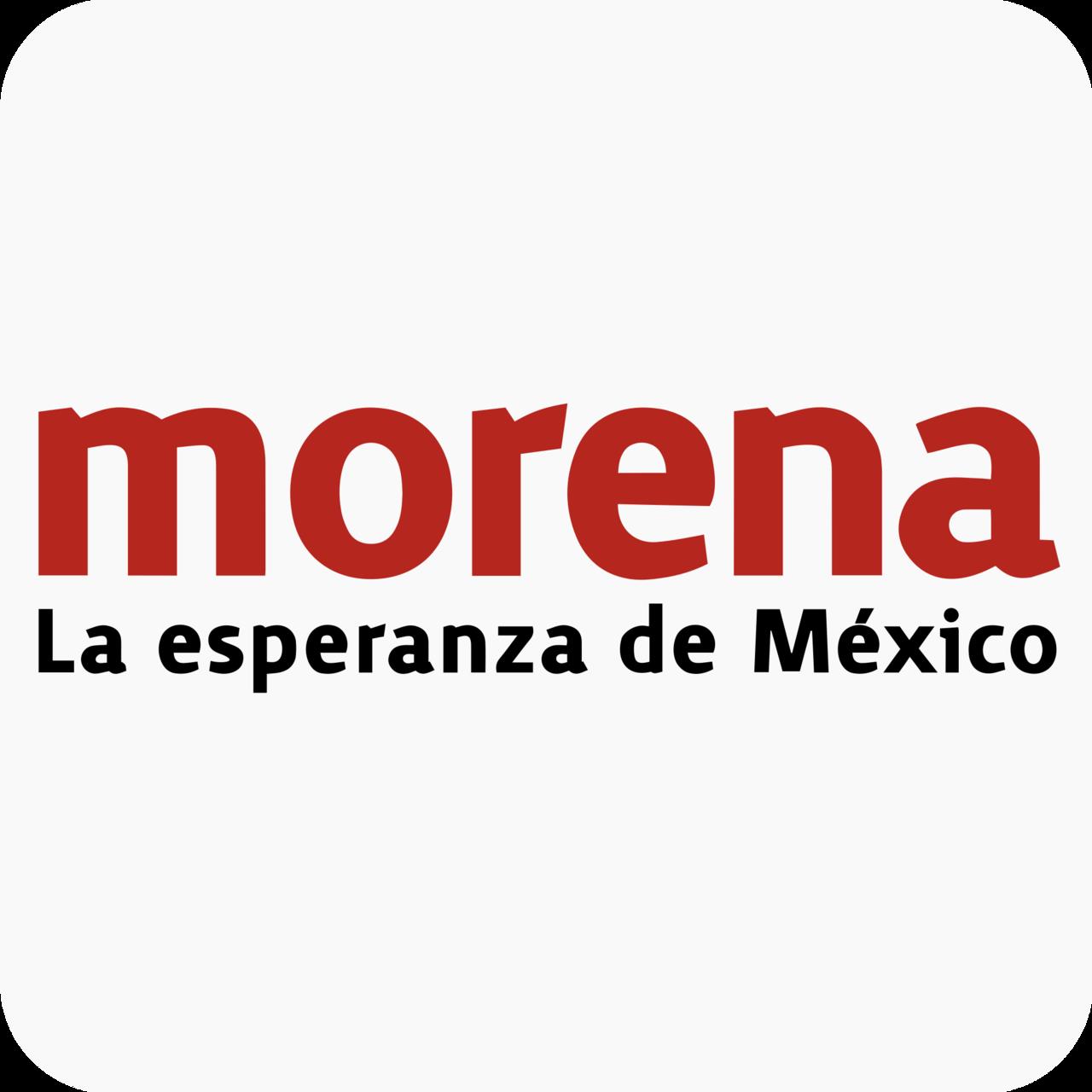 Logo de Morena. Fotografía de redes sociales del partido.