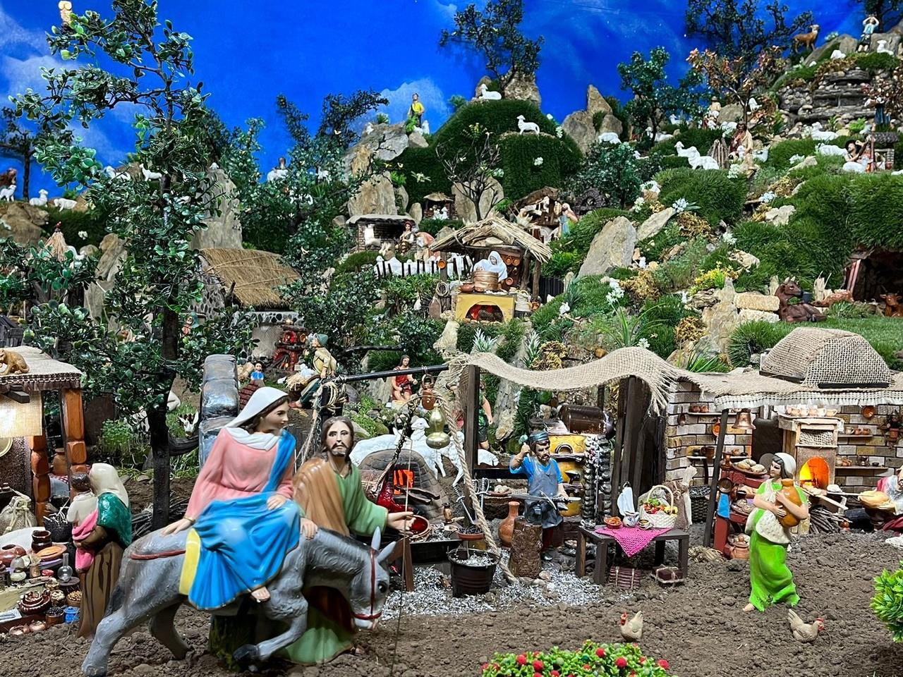 La gigante representación del pueblo tiene el objetivo de que no se pierda el verdadero sentido de la Navidad, el nacimiento del niño Jesús. Foto: Cynthia Pardo