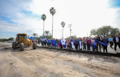 Arranca Patricio Lozano recarpeteo de avenida San Javier en Pesquería