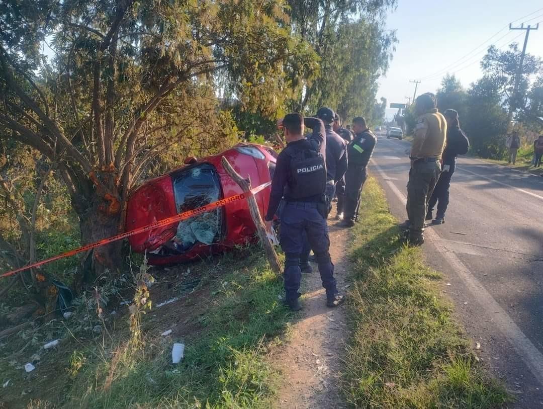 Accidente en Malinalco deja dos muertos. Foto: RRSS