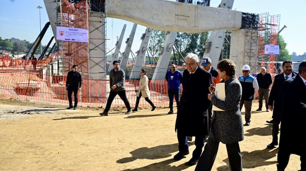 AMLO supervisa obras del tren interurbano El Insurgente