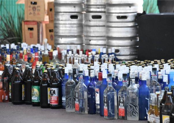 Transformarán litros de bebidas alcohólicas que fueron decomisadas en Iztapalapa