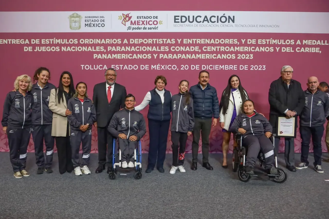 Deportistas mexiquenses rompen récord con 597 medallas en un año. Foto: @DelfinaGómezÁlvarez